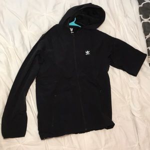 Black adidas wind breaker